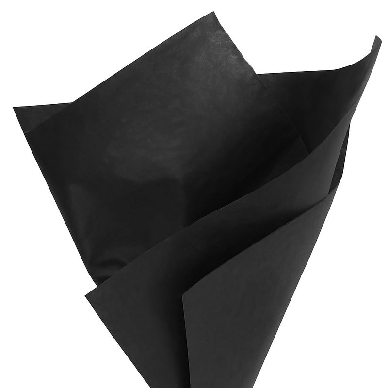 PMLAND Gift Wrapping Tissue Paper- Black Color - 20 Inches x 26 Inches 60 Sheets - Image 1